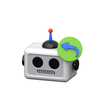 Chat Bot Reply  3D Icon