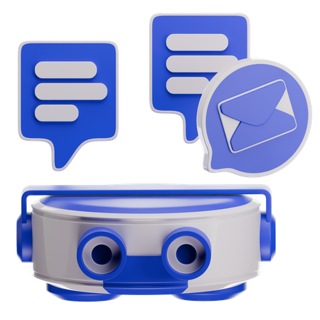 Conversa de bot de bate-papo  3D Icon