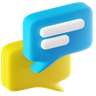 3d chat box emoji