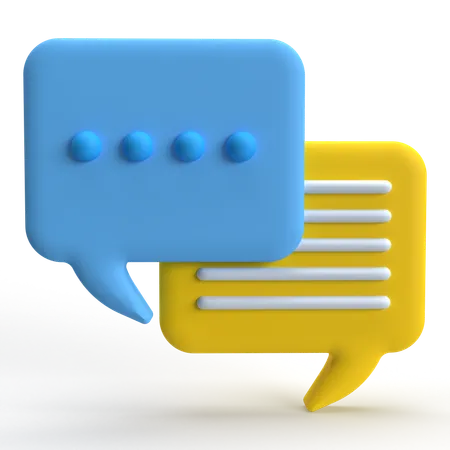 Chat Box  3D Icon