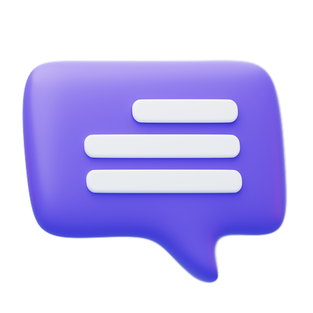 Chat Box  3D Icon