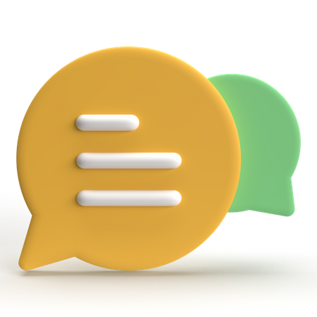 Chat Box  3D Icon