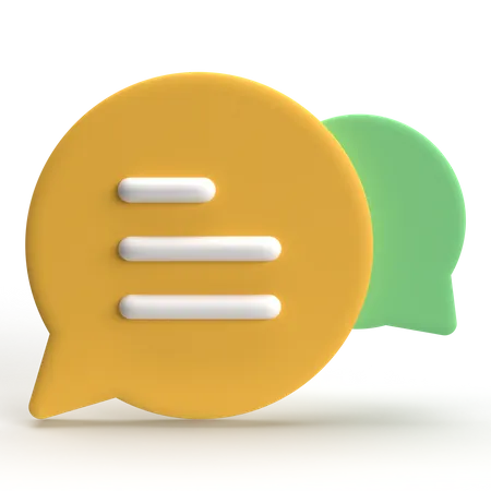 Chat Box  3D Icon