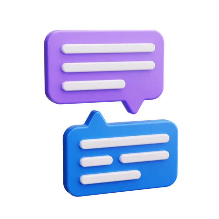 Chat Box  3D Icon