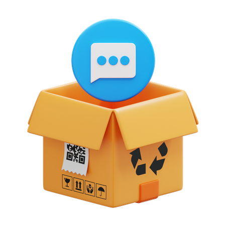 Chat Box  3D Icon