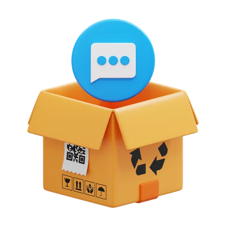 Chat Box  3D Icon