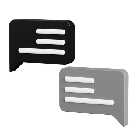 Chat Box  3D Icon