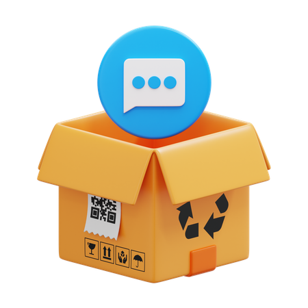 Chat Box  3D Icon