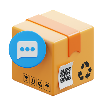 Chat Box  3D Icon