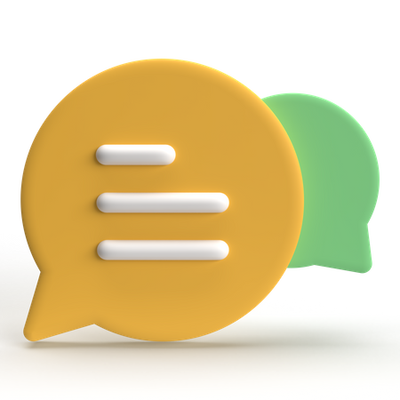 Chat Box  3D Icon