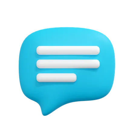 Chat bubble  3D Icon