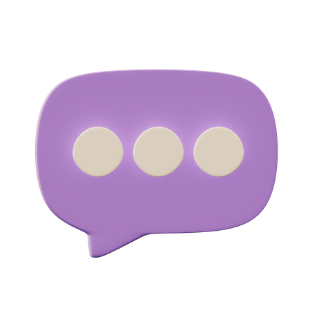 Chat Bubble  3D Icon