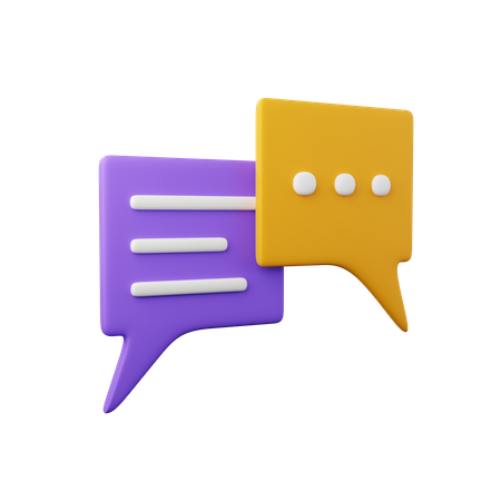 Chat bubble  3D Icon