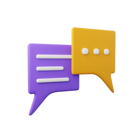 Chat bubble  3D Icon