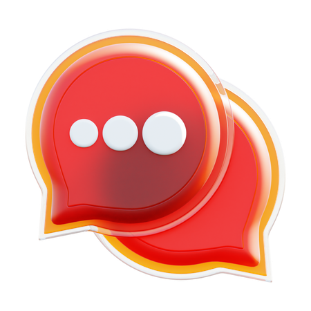Chat Bubble  3D Icon