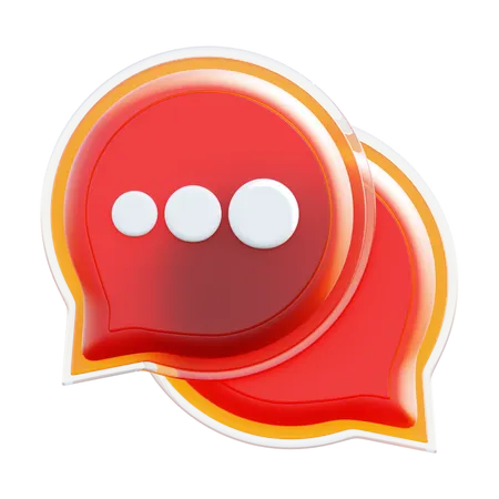 Chat Bubble  3D Icon