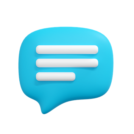 Chat bubble  3D Icon