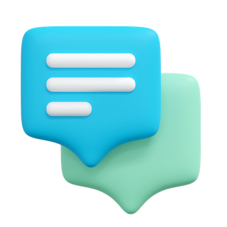 Chat bubble  3D Icon