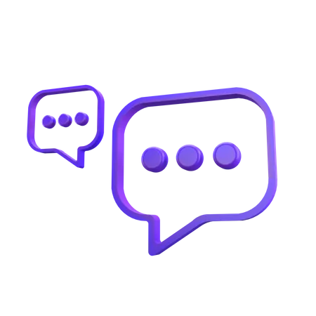 Chat Bubble  3D Icon