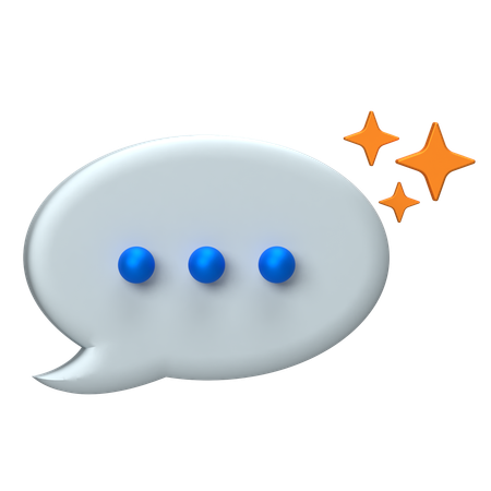 Chat Bubble  3D Icon