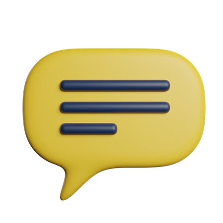 Chat Bubble  3D Icon