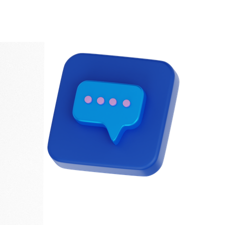 Chat Bubble  3D Icon