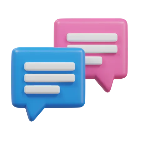 Chat Bubble  3D Icon