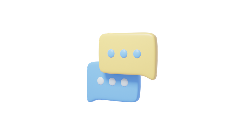 Chat Bubble  3D Icon