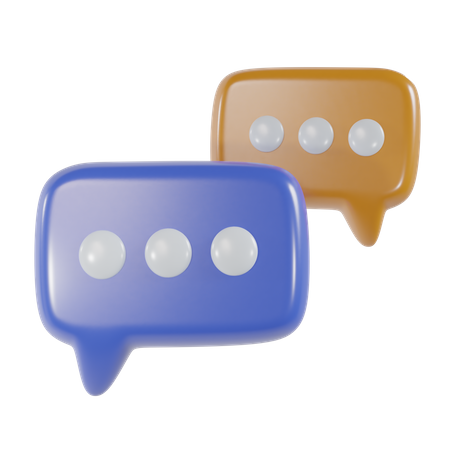 Chat Bubble  3D Icon