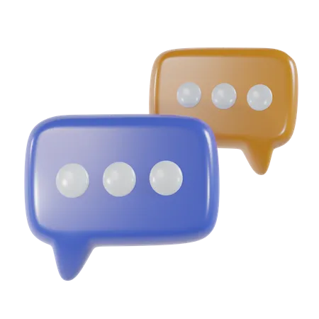 Chat Bubble  3D Icon