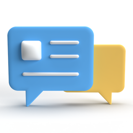 Chat Bubble  3D Icon