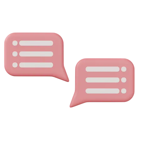 Chat Bubble  3D Icon