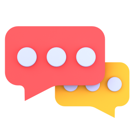 Chat Bubble  3D Icon