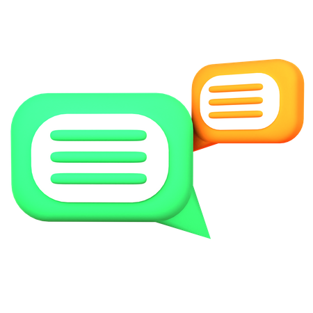 Chat Bubble  3D Icon