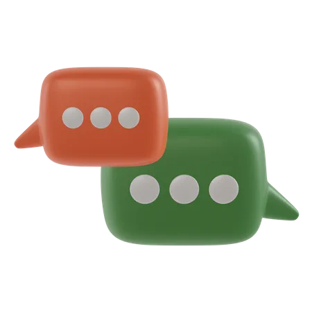 Chat Bubble  3D Icon