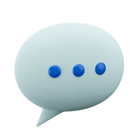 Chat Bubble  3D Icon