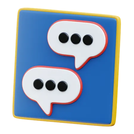 Chat Bubble  3D Icon