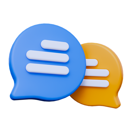 Chat Bubble  3D Icon