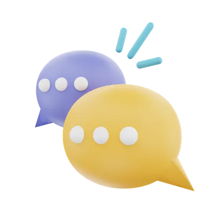 Chat Bubble  3D Icon