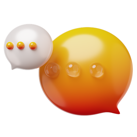 Chat Bubble  3D Icon