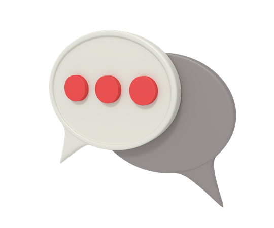 Chat Bubble  3D Icon