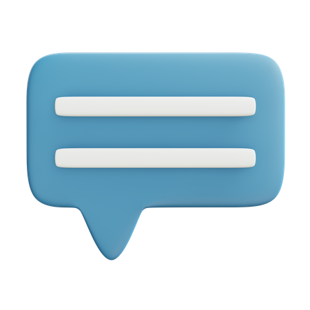 Chat Bubble  3D Icon