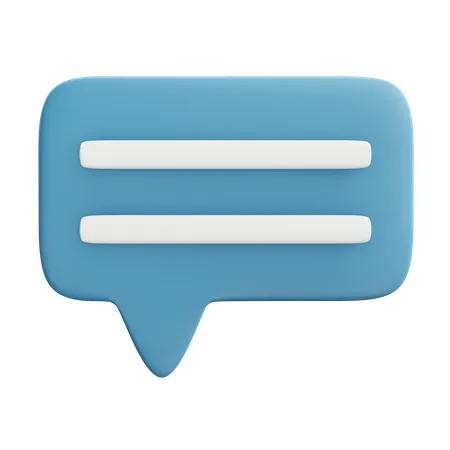 Chat Bubble  3D Icon