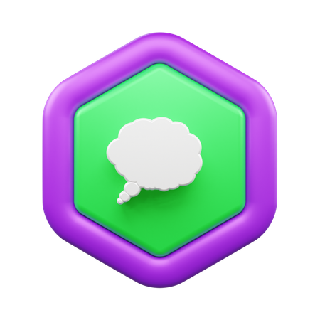 Chat Bubble  3D Icon