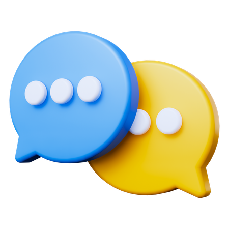 Chat Bubble  3D Icon