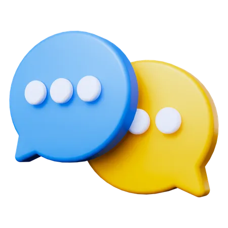 Chat Bubble  3D Icon