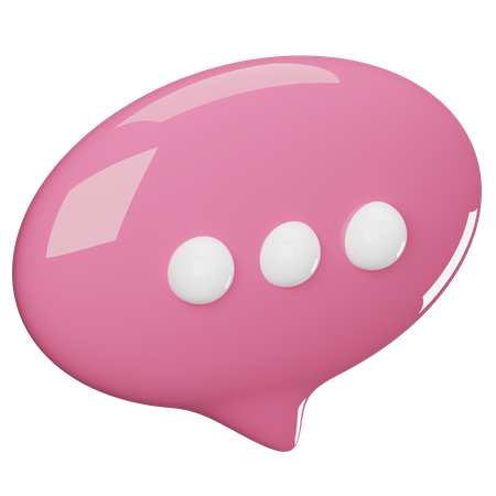 Chat Bubble  3D Icon