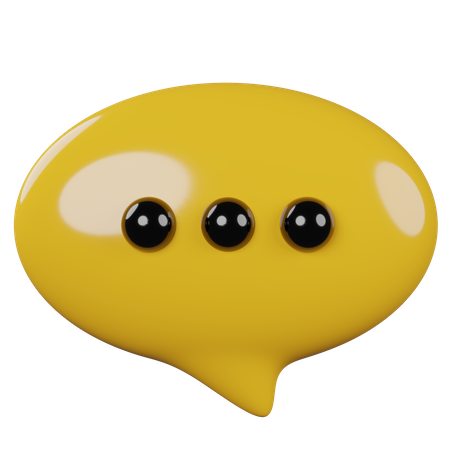 Chat Bubble  3D Icon