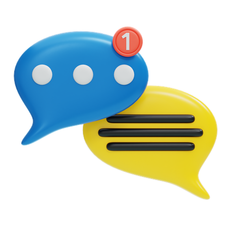 CHAT BUBBLE  3D Icon