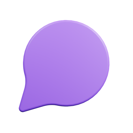 Chat Bubble  3D Icon